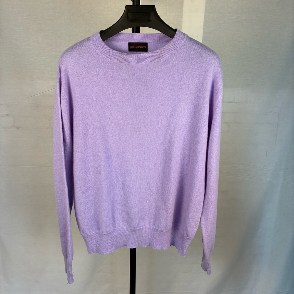 Kirna Zabete Exclusive Collection The Crew Cashmere in Lavender L